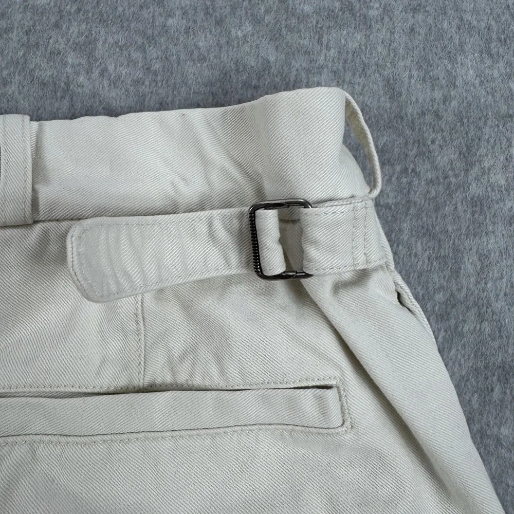 Polo Ralph Lauren Pants Mens 34x30 Beige Cotton Chino Casual Adjustable Waist
